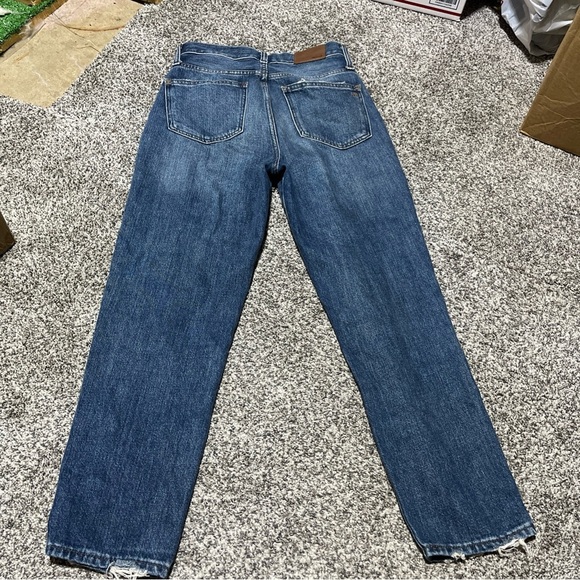 Madewell The Momjean Jeans Size 25 Distressed Hem - Picture 8 of 10